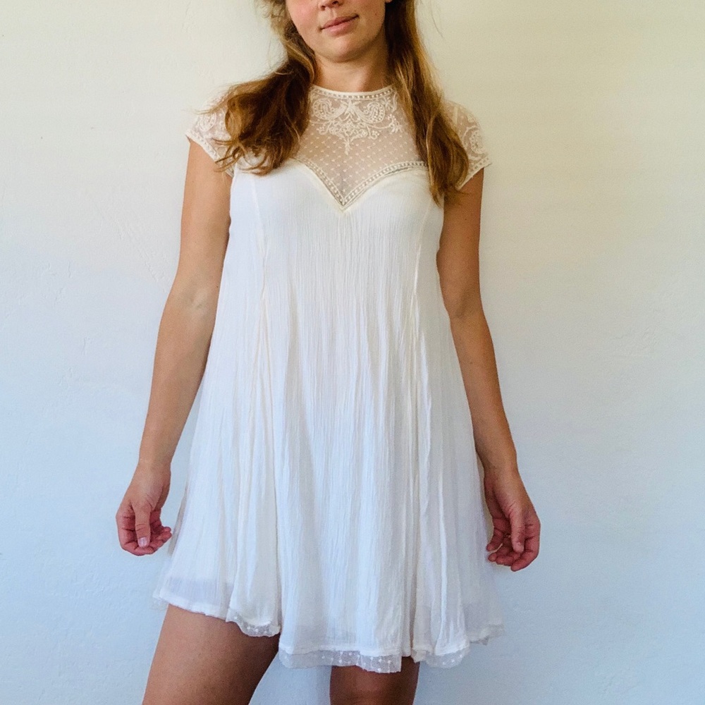 Kimchi Blue - White Babydoll Dress